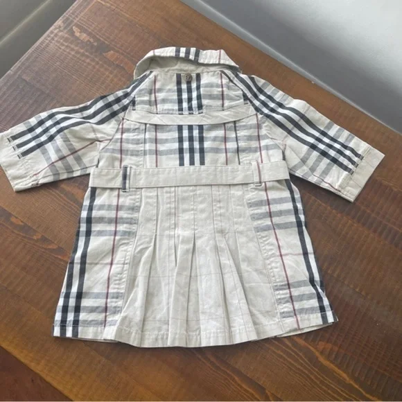 Kid Coat trench hood 4T Burberry beige - Picture 6 of 6